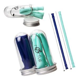 🆕️🥤2-Pack Reusable Straw Set w/Cases🥤🆕️ NWT